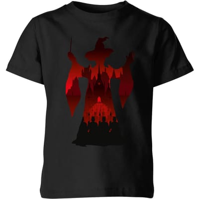 Harry Potter McGonagall Silhouet kinder t-shirt - Zwart - 98/104 (3-4 jaar)