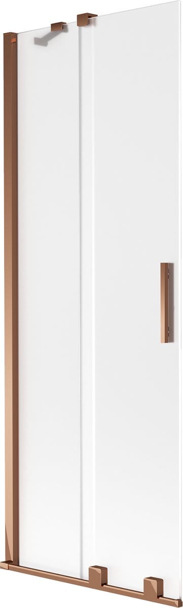 Mexen Velar badwand 2-delige schuif 70 x 150 cm, mat, roze goud - 896-070-000-31-60