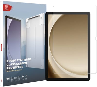 Rosso Screenprotector Geschikt voor Samsung Galaxy Tab A11 Plus / A9 Plus | 9H Tempered Glass | Beschermglas | Glasplaatje | Case Friendly | Met Installatietray | Eenvoudige montage