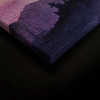 Canvas print DD120293 Mountain Paint 1 A.S. Création 0,9 x 0,6 m Geel Kantoor Hal/Gang Keuken Slaapkamer Woonkamer