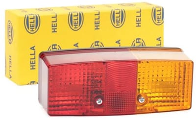 Achterlicht 24/12V - Opbouw/Geschroefd - Rood/Geel/Wit - Met Klemkabelschoen - Voor Rechts - 1 Stuks