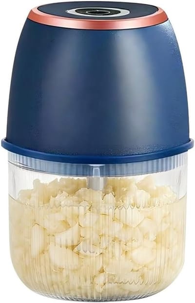 Multifunctionele elektrische mini-uiensnijder, draadloos opladen, ideaal voor uien, fruit en noten, 350 ml capaciteit