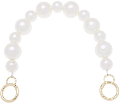 Solidchoice - Dailygoody - Imitatie Parel Kraal Handtas Ketting - Elegante Schoudertas Decoratie - Licht Gouden Gesp - Accessoires voor Tote Bag - Perfect voor Sti