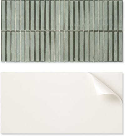 Zelfklevend vinyl wandpaneel 100x50 cm, rechthoekig, trendy tegels