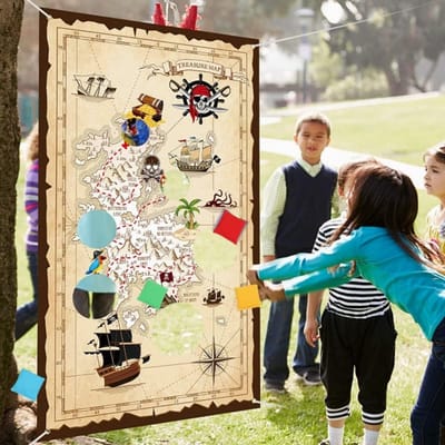 Werpspel Banner met 4 Bonenzakken voor Circus of Carnavalsfeest - Leuk Activiteit voor Kinderen