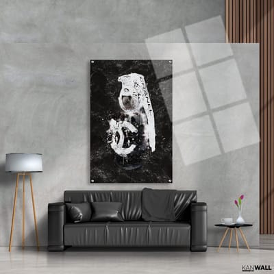 Luxe Plexiglas Schilderij Fashion Grenade Black | 40x60 | Woonkamer | Slaapkamer | Kantoor | Muziek | Design | Art | Modern | ** 5MM DIK**