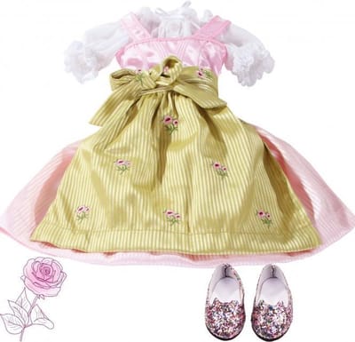Götz poppenkleding kledingset Oktoberfest voor Just like me popje van 27cm