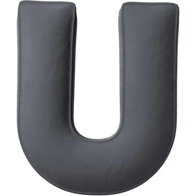 Kussen letter u Yellow Tipi Posh Velvet