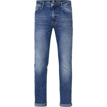 Petrol Industries Heren Jeans Slim Fit Seaham Futureproof - Spijkerbroek - Essentials Collection - Blauw - Maat W38L32