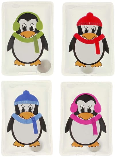 Dailygoods- Handwarmers Oplaadbaar - Herbruikbare Handwarmers - Set van 4 - Huidvriendelijke Kunststof Hoes - Tot 55 °C Warmte - Perfect voor Koude Dagen - Zakwarmers