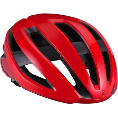 BBB Cycling Racefiets Helm - Maestro Aerodynamische Fietshelm - Optimale Ventilatie - Lichtgewicht - Wasbare Padding - Fietshelm Volwassenen - Glossy Rood - L - BHE-09