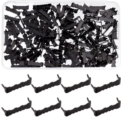 Dailygoods- Haken 200 stuks - Nagelloze Zaagtand Haken - IJzeren Haken - Schilderijhaken - Woondecoratie - 25,5 mm lang