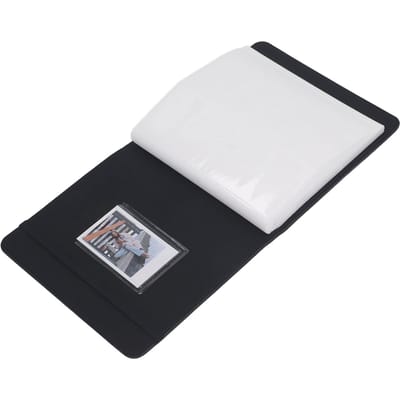 Lederen Omslag Fotoalbum Vintage 288 Foto's Grote Capaciteit Klein voor 3in Instant Camera Foto's zwart