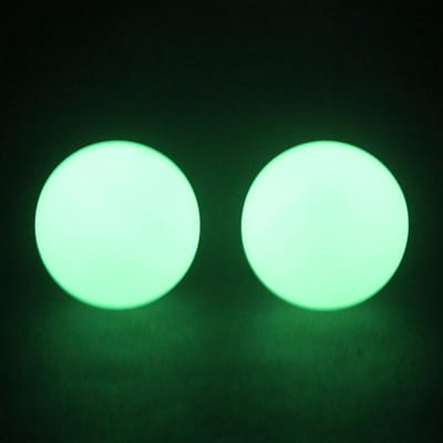 Glow Hockey Ballen - Sport Ballen Set - Training en Spel - Lichtgevend in Donker - 2 Pack - Donkergroen