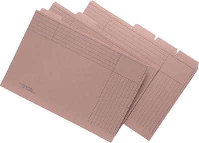 Binnenmap djois met tabs folio beige | 50 stuks