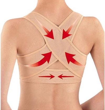 Houding Trainer Rugband – Sport Rug Support – Comfort & Stabiliteit – Elastisch & Verstelbaar – Fitness & Dagelijks Gebruik – Beige (L)