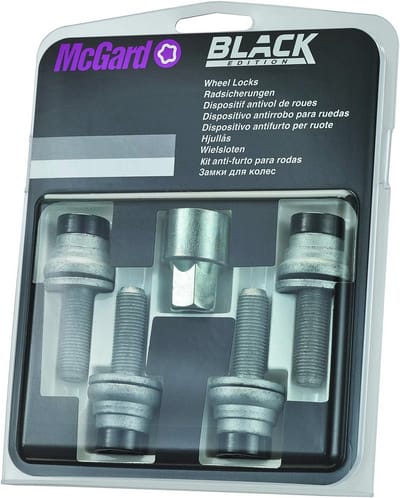 Wielslotbouten zwart M12 x 1,25 voor optimale wielbeveiliging