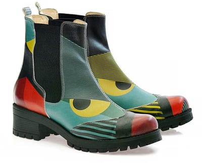 Goby Dames Chelsea Boots – Handgemaakt Vegan Leer – Comfortabele Enkellaarsjes met Hak – Maat 37