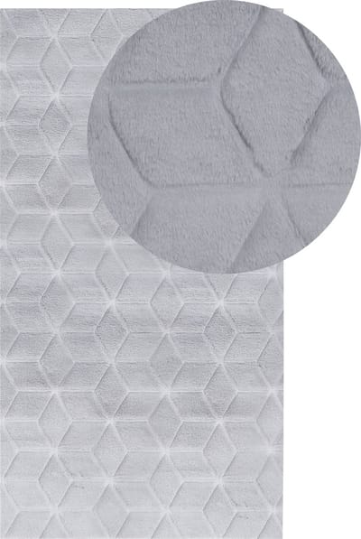 THATTA - Shaggy vloerkleed - Grijs - 80 x 150 cm - Polyester