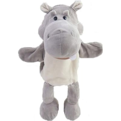 Kinderen Dier Handpop Speelgoed Cartoon Schattige Pluche Olifant Schildpad Giraffe Pop Speelgoed Handpop Verhalen Onderwijs Speelgoed Geschenken 30-35cm gray