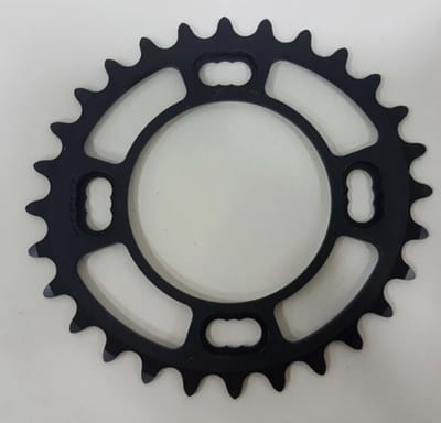 Rotor Q-Rings 27T Ovaal Kettingblad BCD 80mm 4-bouts Binnenblad – SRAM MTB (CR-Q80X-0027-B)
