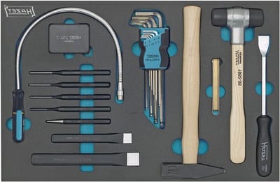 Gereedschapsset - Handgereedschap Set - Reparaties Uitvoeren - Veiligheidsinzet Systeem - 22 Delig - Grijs