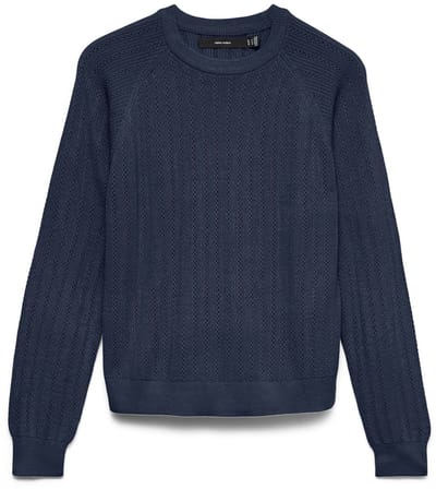 VERO MODA - VMNEWLEX POINTELLE LS O-N PULLOVER NOOS - Dames - Gebreide truien