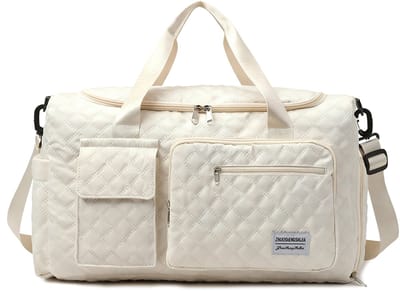 Weekendtas beige -45*20*30 cm 26L - Reistas - Sporttas - Handbagagetas - Damen Heren