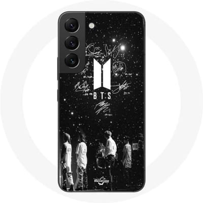 Coque - BTS - Samsung Galaxy S21 FE - Souple - Noir - Signature Members