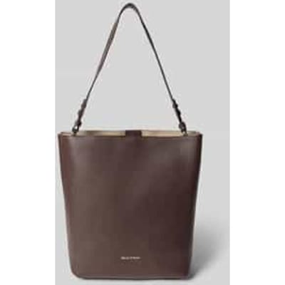 Shopper van echt runderleer, model 'BRINJA'