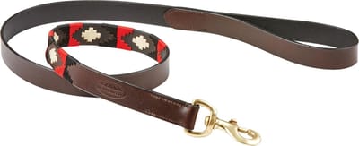 Weatherbeeta Hondenriem met Patroon - Cowdray-brown-black-red-white - 120 cm