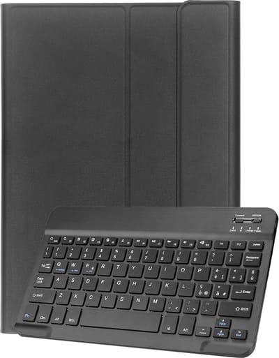 Hoes - Geschikt voor Apple iPad Air 2024/2025/2026 (M3/M4) - 11 inch - Keyboard Book Cover - Toetsenbord Case - Hoesje - Zwart