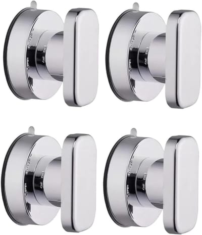 Veiligheidssteunbalk - Set van 4 stuks, wandmontage, antislip, Geschikt voor badkamer en wc, zilver