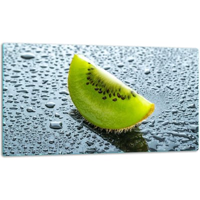 TMK ArtDeko - Snijplank Glas - 52x30 cm - Inductie - Kiwi Motief