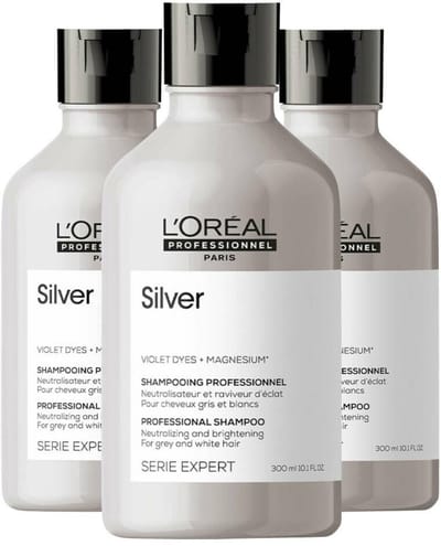 L'Oréal Professionnel Silver Shampoo - 3 x 300 ml - Voordeelverpakking