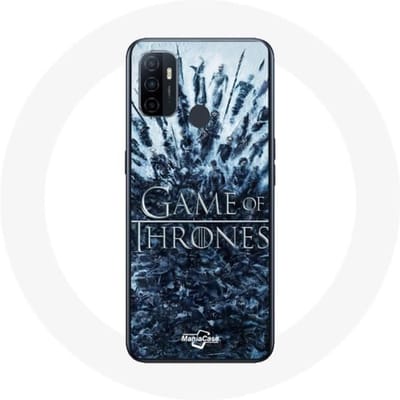 Coque pour Oppo A53 Game of Thrones saison 8 Episode 1 Le Trône de Fer Personnages logo Gris
