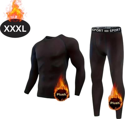 Bovista Thermokleding Heren - Thermobroek - Thermoset - Thermolegging - Winter - Thermoshirt - Zwart - XXXL