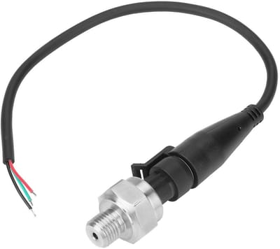 Allecto - Druk Sensor - G1/4 Inch - RVS Waterdruk Sensor - Olie Gas Water en Lucht - 0-80 psi - Betrouwbare Metingen - Voor Diverse Toepassingen