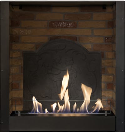 Xaralyn Bio-ethanol haard - Inbouwunit medaillon - 3 KW verwarming - makkelijk inbouwen - veilig open vuur - keramische bio-ethanol brander