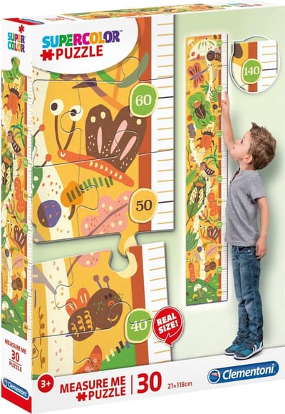 Clementoni - The Bugs' House - Measure Me - Kinderpuzzel - 21 x 118 cm - 30 Stukjes - Vanaf 3 jaar