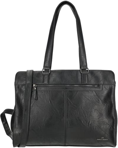 Enrico Benetti Julia Schoudertas met 15 inch Laptopvak - Laptoptas - Zwart