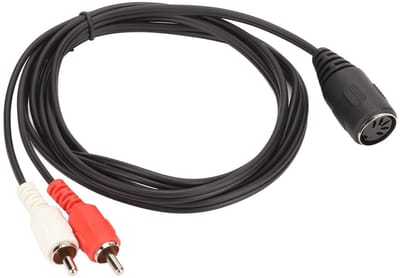 JHUBERS - 5-pins Kabel - Geluidsadapter voor CD-speler - Sterke Grip - Mannelijk - Voor Videorecorder - Geschikt voor Dvd en Phono