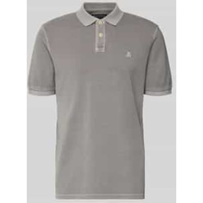 Marc O'Polo regular fit polo - heren poloshirt - grijs