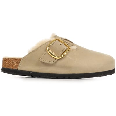 Slippers BIRKENSTOCK Boston Oiled Leather Big Buckle Shearling
