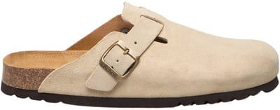 Scholl Klomp Olivier Suede Heren - Lichtbeige