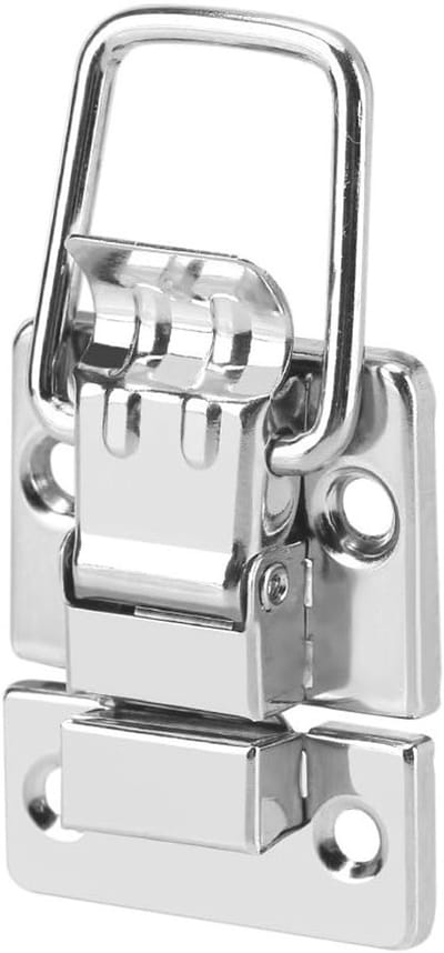 Catch Lock Bevestigings-Klem Clip - Set van 10 stuks - Zilver - Borst Hasp voor Case Toolbox Ladekast - Koffer Organizer