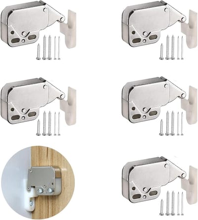 5 Stuks Push Door Openers - Mini Automatische Deursloten voor Keuken- en Kastdeuren, Gemakkelijk te Gebruiken en Veilig