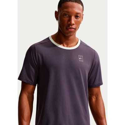 Nike Court Dri-FIT Advantage T-shirt Heren-paars