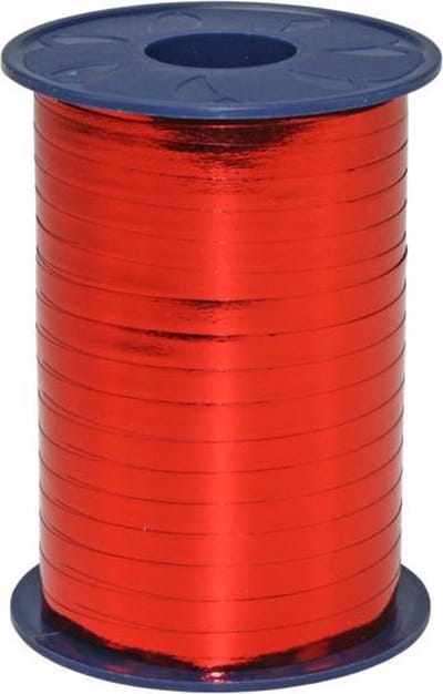 Rood Lint Metallic 250 meter x 5mm