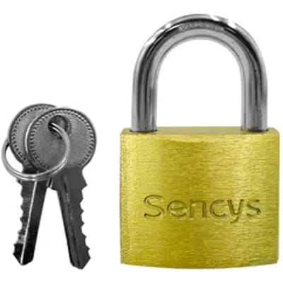 Sencys Hangslot Met Sleutel 40mm - Gehard Staal, Hoge Veiligheid Voor Poort - Behuizing 40mm